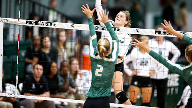 Michigan State Volleyball (PHOTO:  MSU SID)